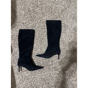 Antonio Melani Boots 9.5 Black Knee High Suede